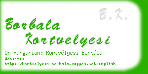 borbala kortvelyesi business card